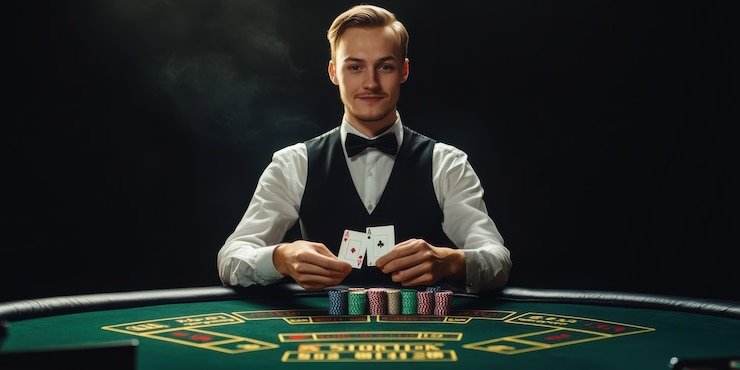 Tampilan desktop site luckywin dengan meja live-dealer